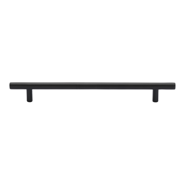 C0361 203-BKMT • 203 x 267 x 32mm • Matt Black • Heritage Brass Pedestal 11mm Ø Cabinet Pull Handle